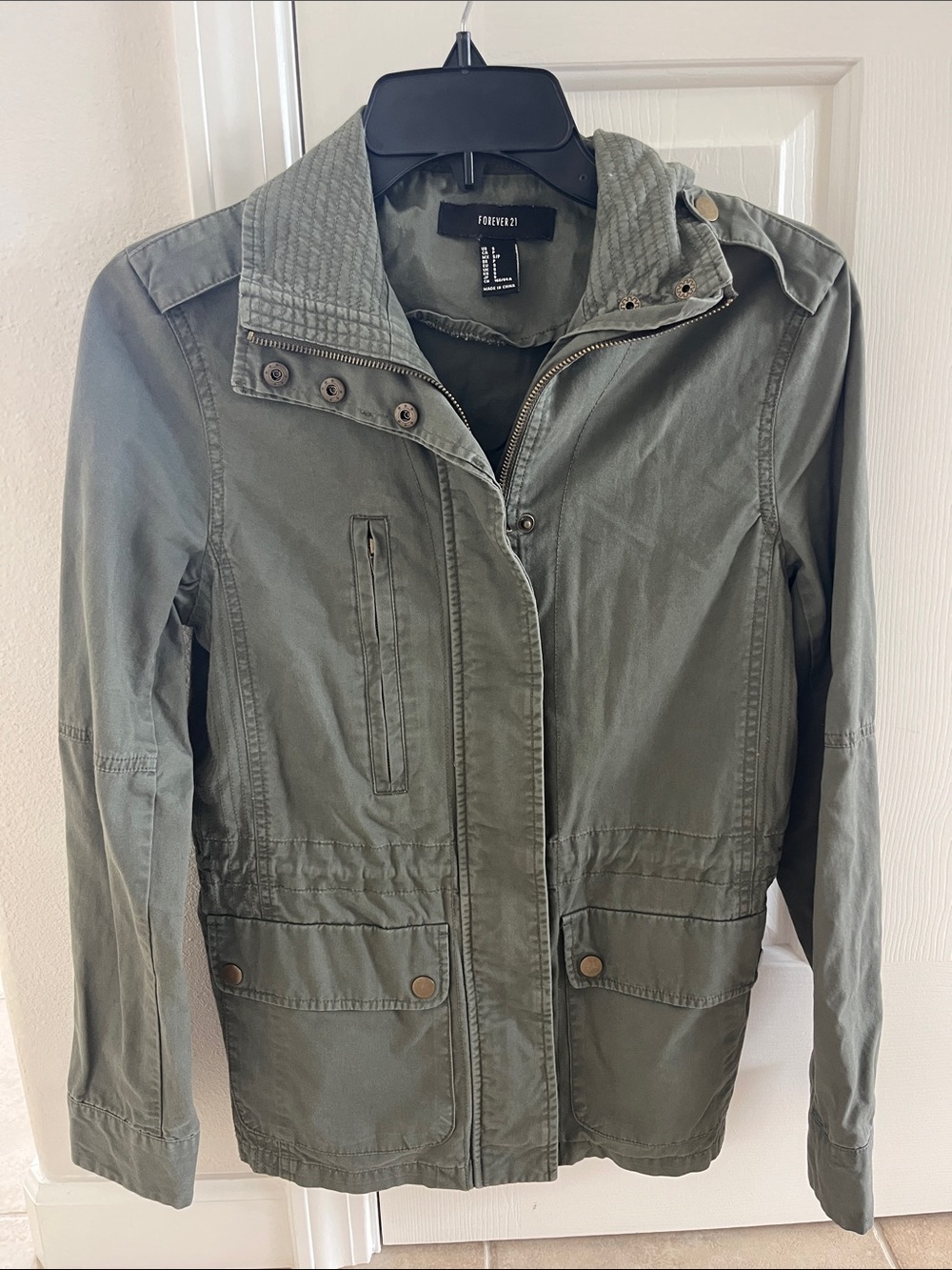 Forever 21 Olive Green Utility Jacket